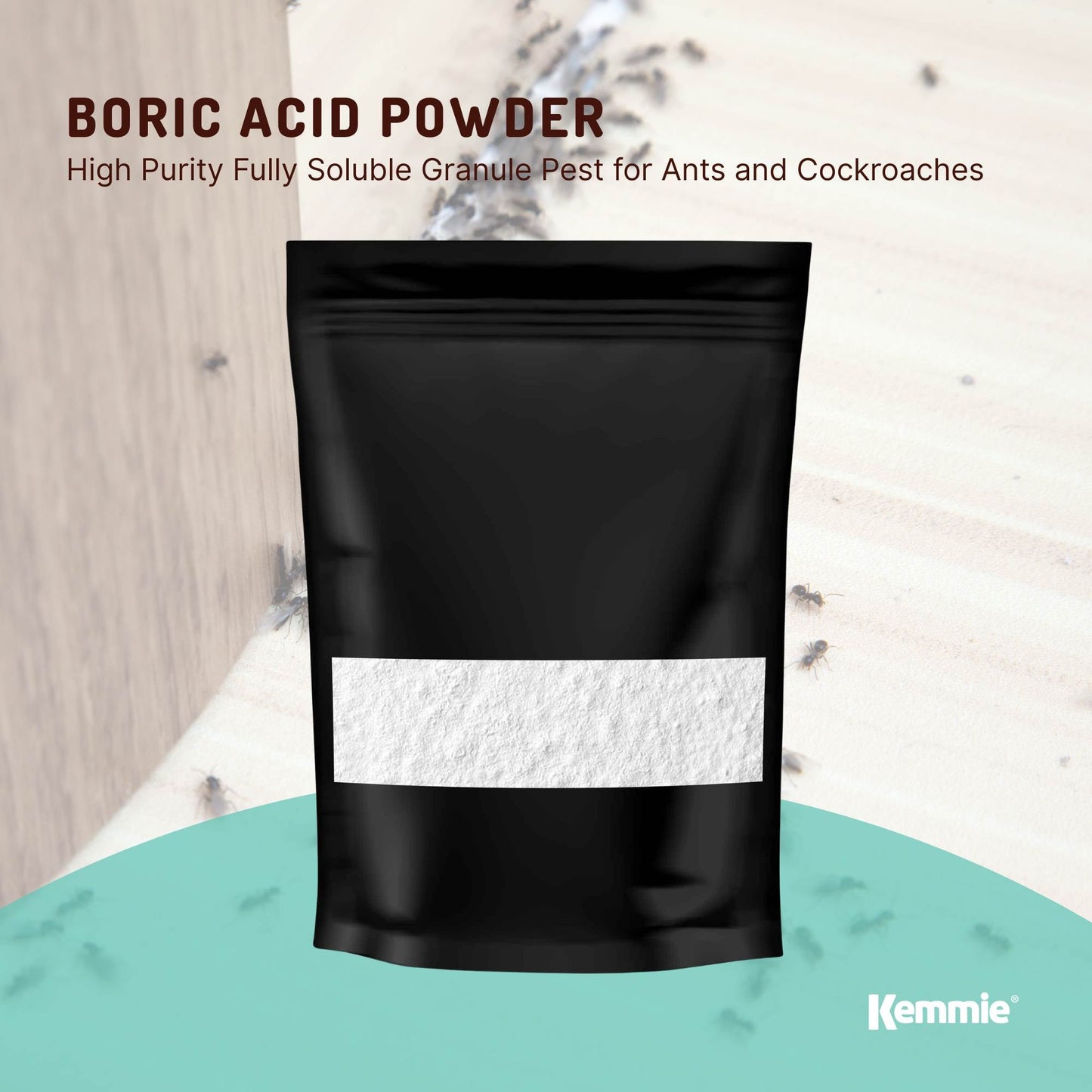 1Kg Boric Acid Powder High Purity Fully Soluble Granule Pest Ant Cockroaches-1