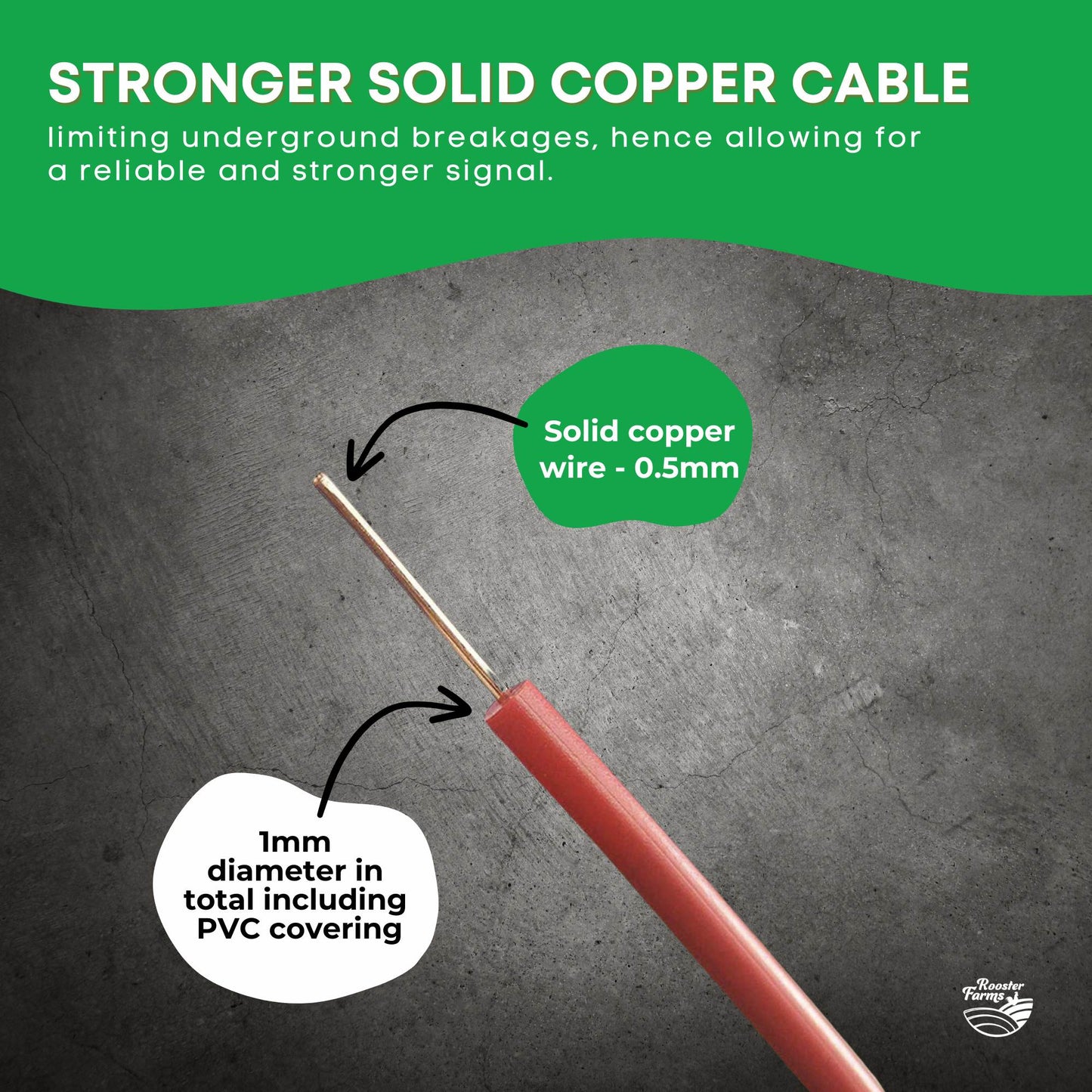 500m Dog Underground Boundary Fence Wire Invisible Cable - For TP16 Collar-3
