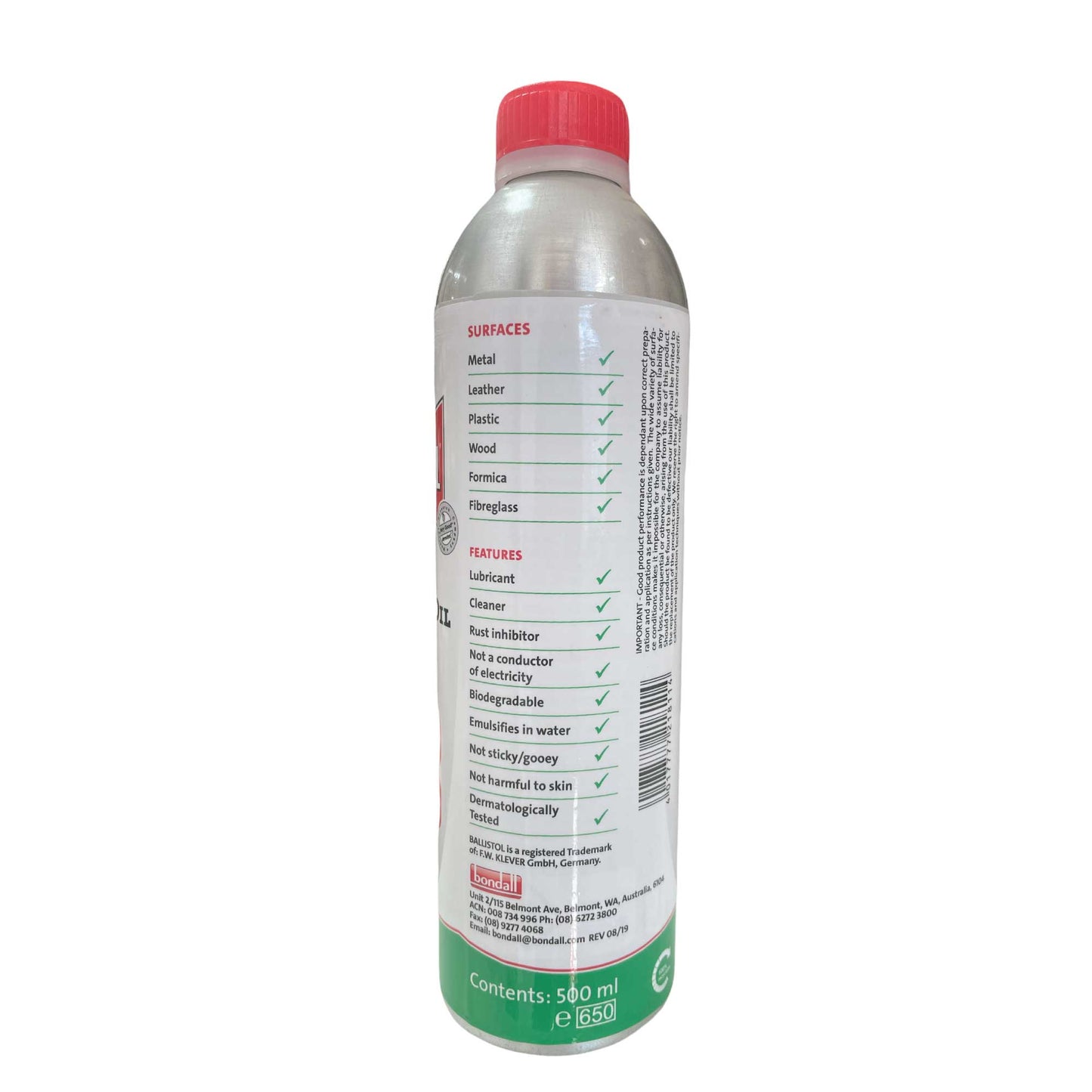Ballistol 500ml Universal Oil Lubricant Can Eco Biodegradable Cleaner-1