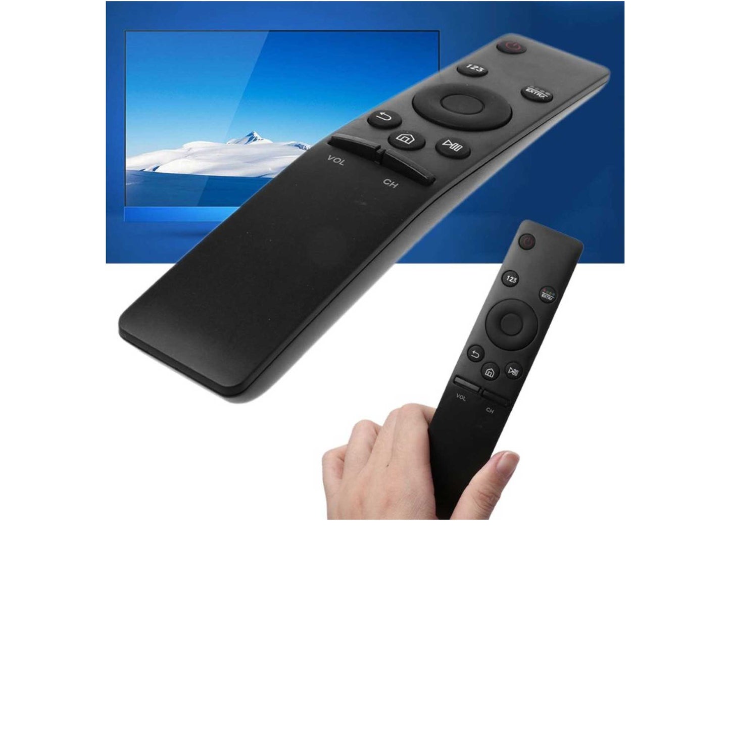 Chunghop 4K UHD Remote Replacement For Samsung Control BN59-01259B No Bluetooth-3