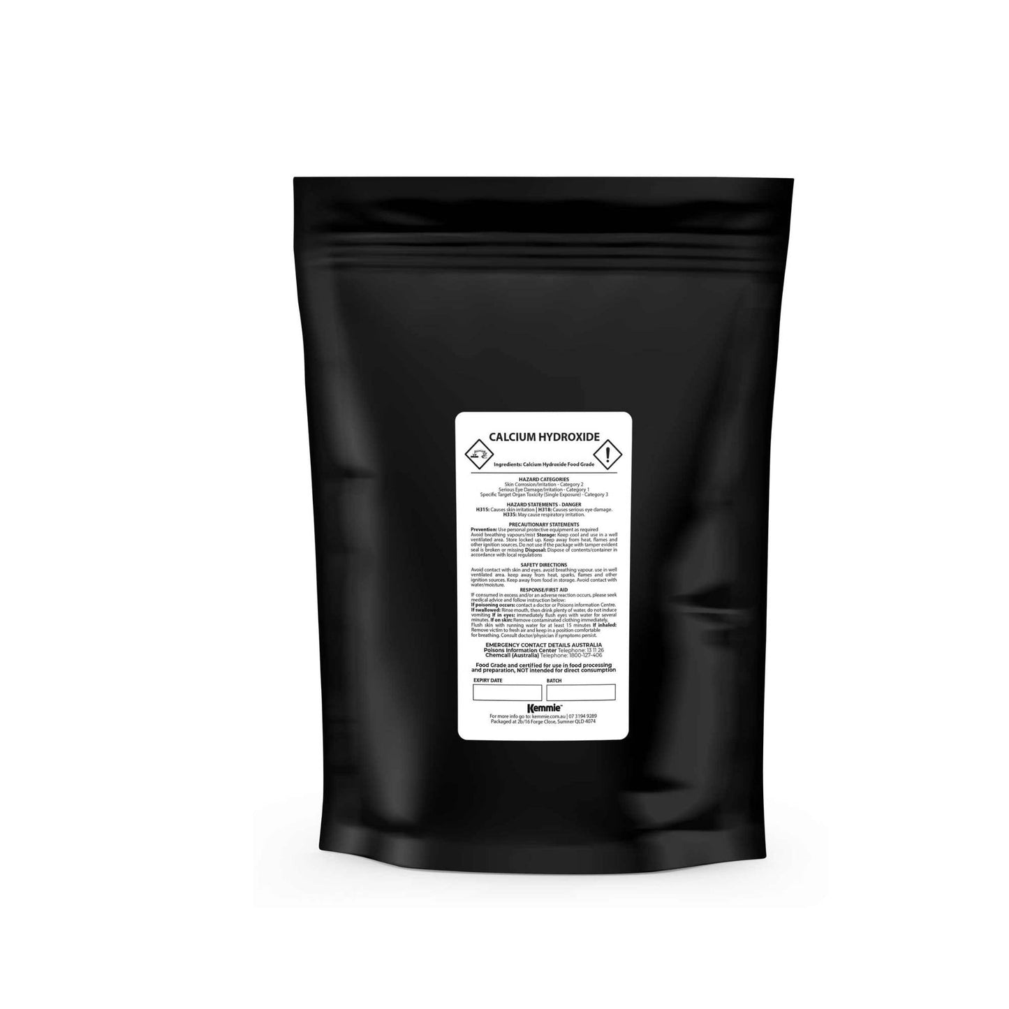 1Kg Food Grade Calcium Hydroxide Powder - FCC Hydrated Slaked Pickling Lime-0
