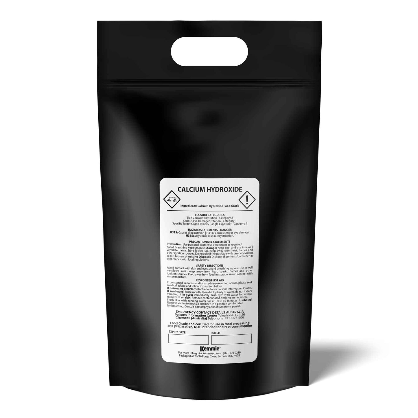 Food Grade Calcium Hydroxide Powder Bags - FCC Hydrated Slaked Pickling Bulk-0