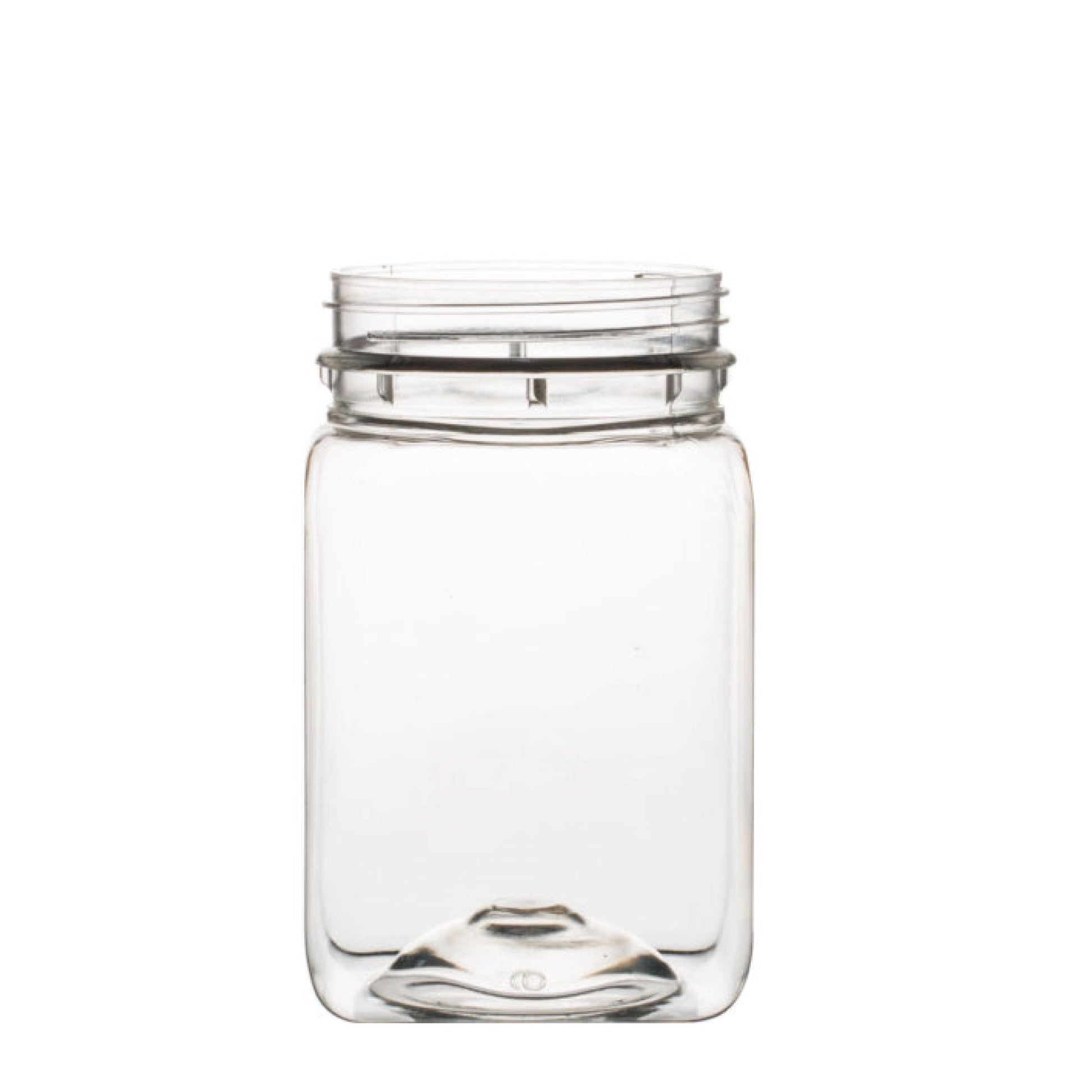 10x 500g Plastic Honey Jars + Lids - Square Clear Food Grade Packaging Containers-3