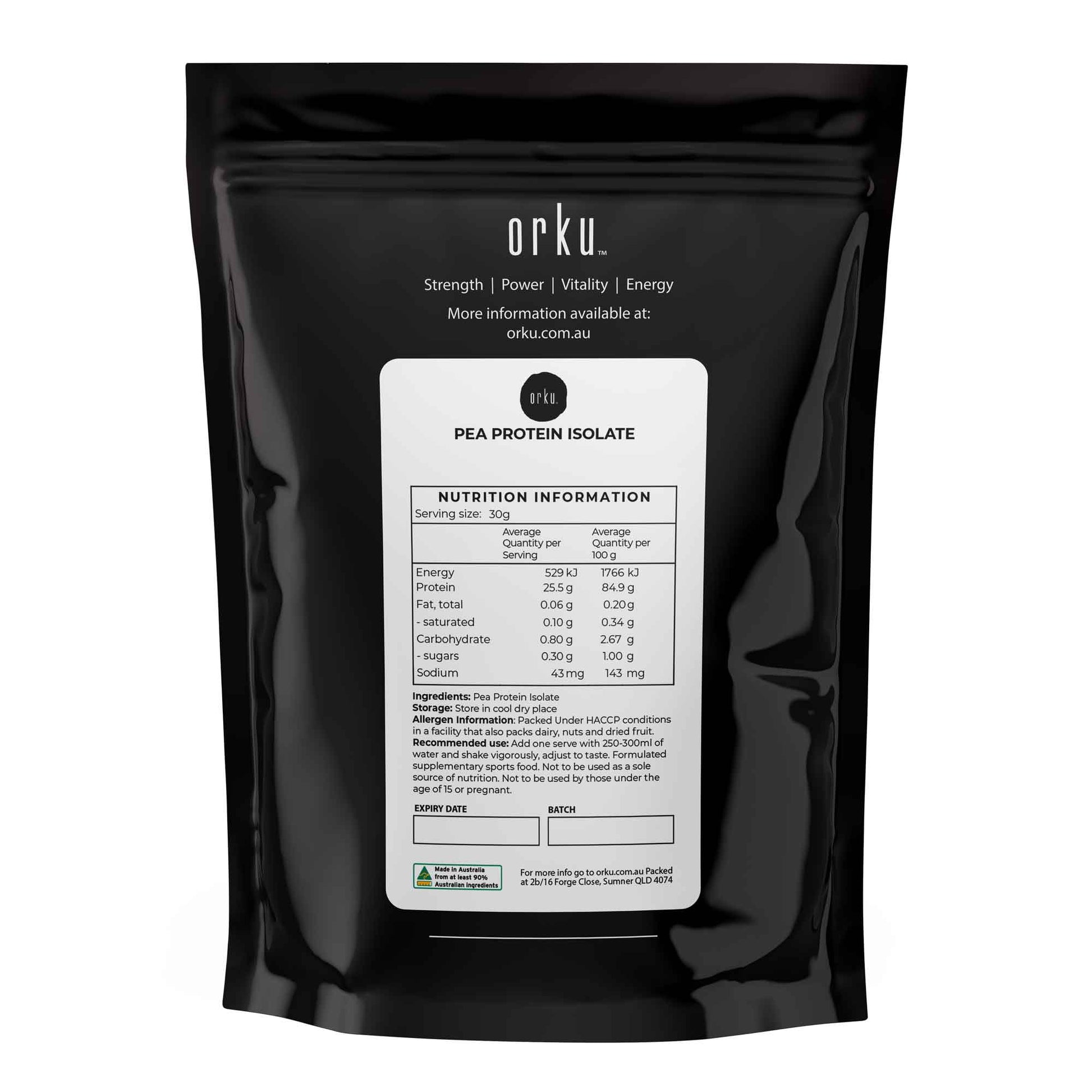Pea Protein Isolate Powder - Plant Based Vegan Vegetarian Shake Supplement-2