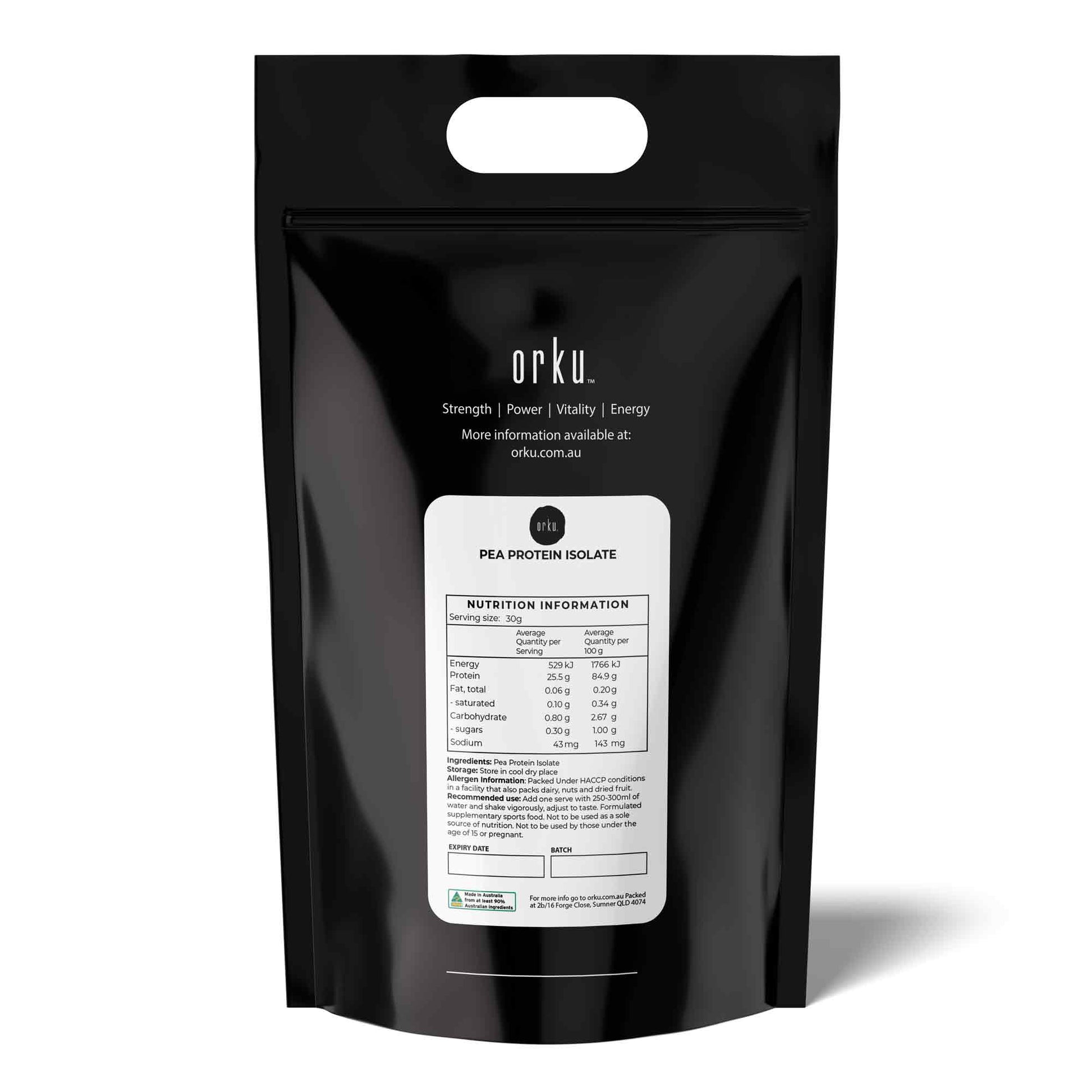 Pea Protein Isolate Powder - Plant Based Vegan Vegetarian Shake Supplement-4